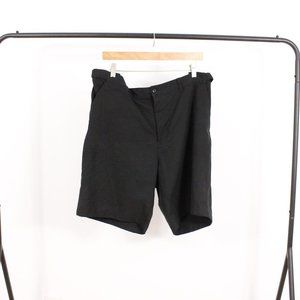 *Denver Hayes Flat  Front Black Shorts